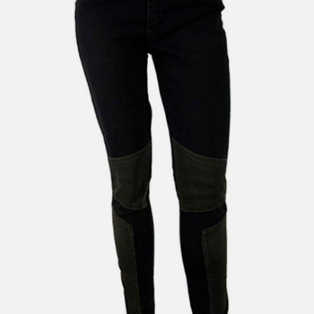 James Jeans $194 Womens Emilia Biker Twiggy 4-Pocket Jeans Sz 25 TATEWOOD NWT